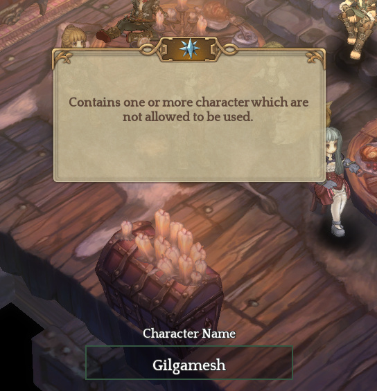 Can T Name A Character Gilgamesh Gameplay Bug Report Tree Of Savior Forum