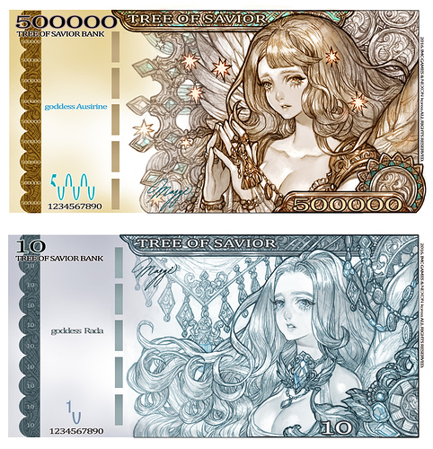 goddess ausirine money bill