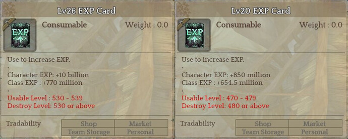 TreeOfSavior_incorrect_expcard
