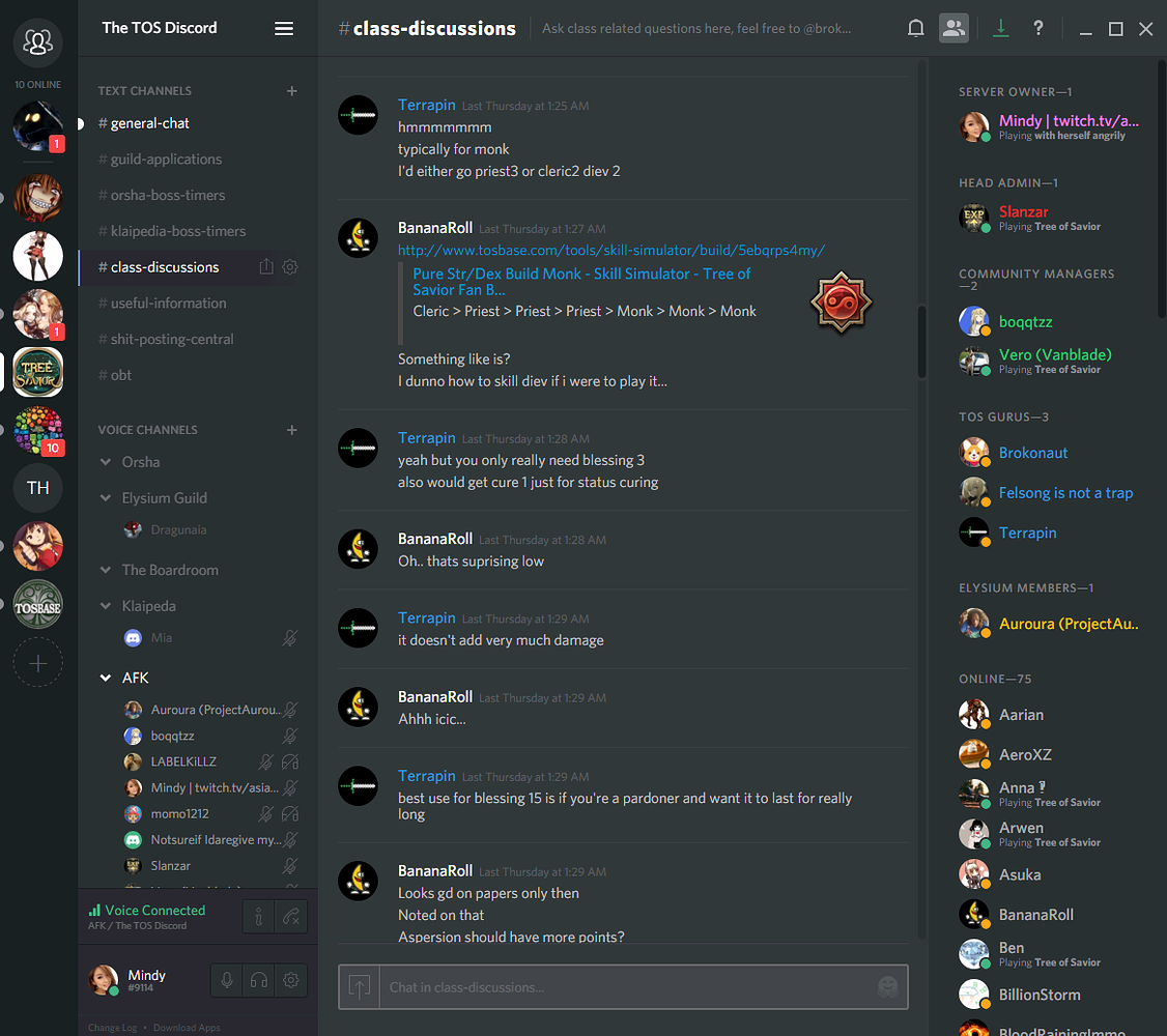 Discord for Class Mechanic Discussions / Class Discussions - Class and ...