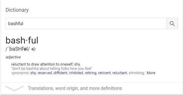 bashful