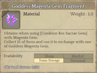 Goddess Magenta Gem Fragment