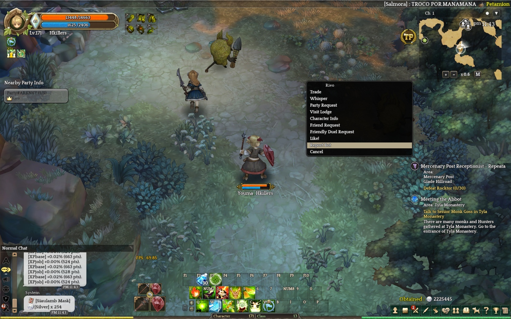 Forest Bot Bots: Silute - Vilna Forest - Bot Reports - Tree of Savior Forum