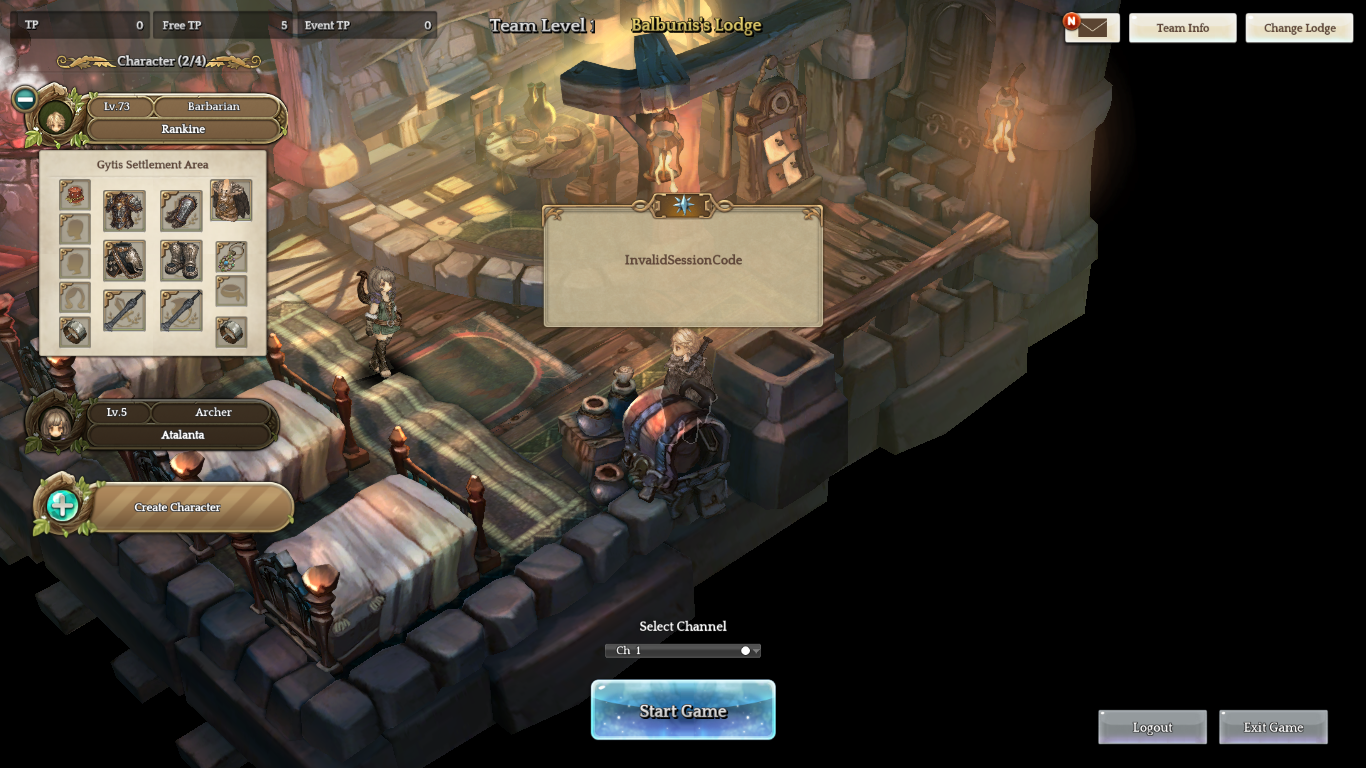 Invalid Session Code Then Commander Load Fail Unresolved Issues Tree Of Savior Forum