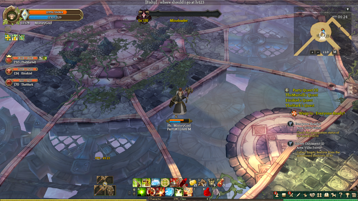 Game Freeze can't loot and see others (but can chat, move and use