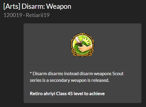 disarmret