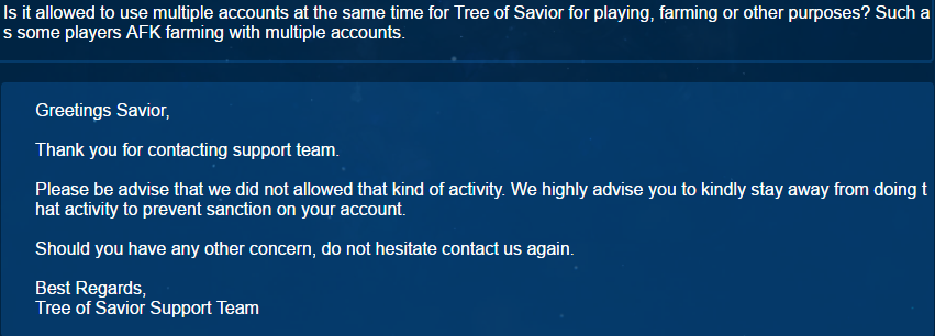 Let S Talk About Multi Client With Support Response General Discussion Tree Of Savior Forum