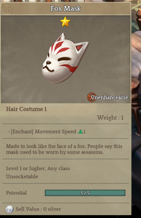 tree of savior fox mask