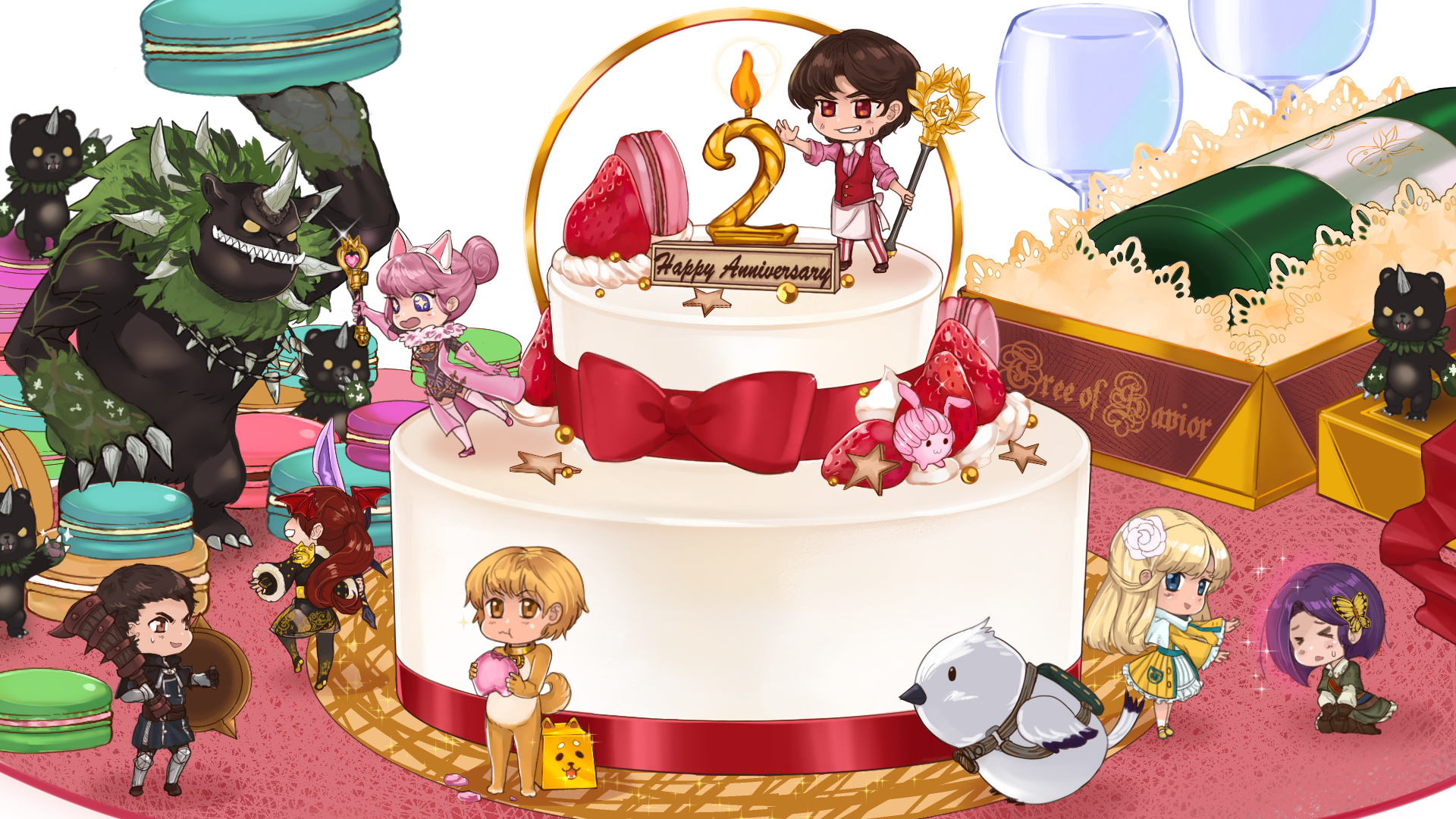 Submit Sweet 2nd Anniversary Cake Fan Art Tree Of Savior Forum