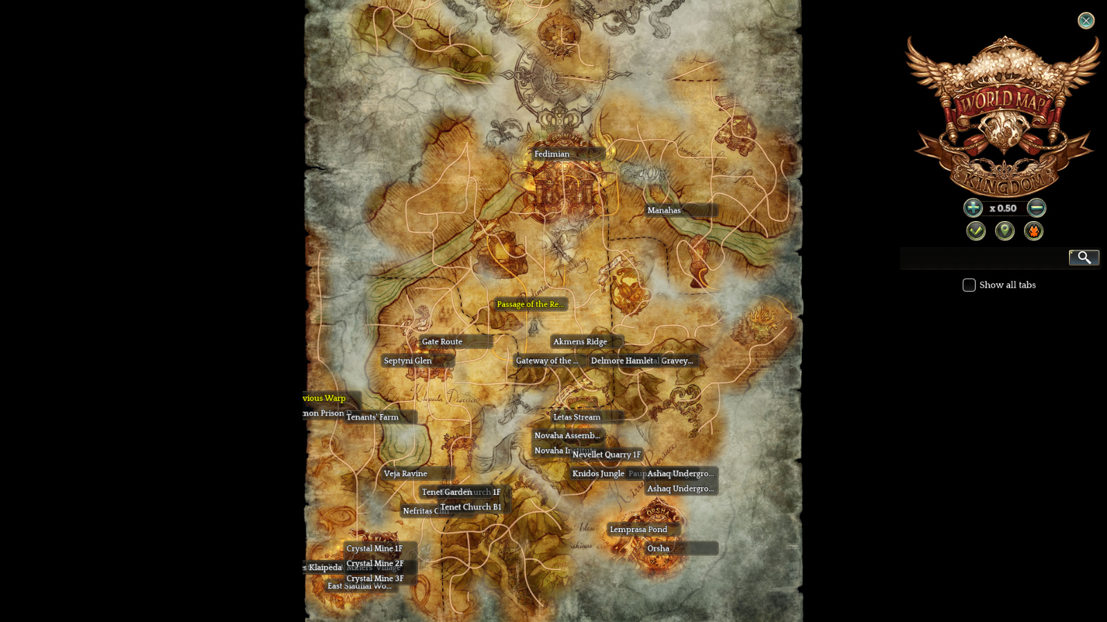 world map tree of savior World Map Unexplored Can T Warp Game Content Tree Of Savior world map tree of savior