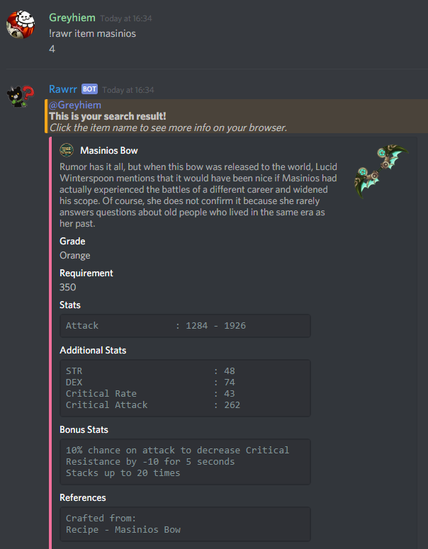 [Discord ROBOT] Rawr! Show TOS info in Discord - Game Tips and ...